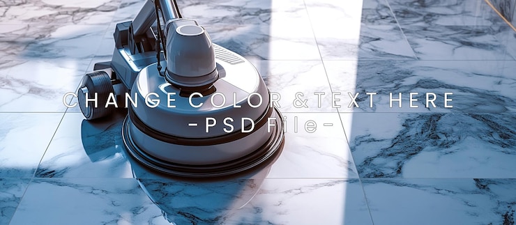 PSD floor polishing machine on marble tiles professional cleaning equipment for sparkling clean surfaces