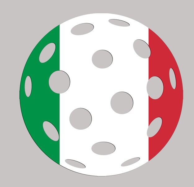 Floorball ball italia mockup