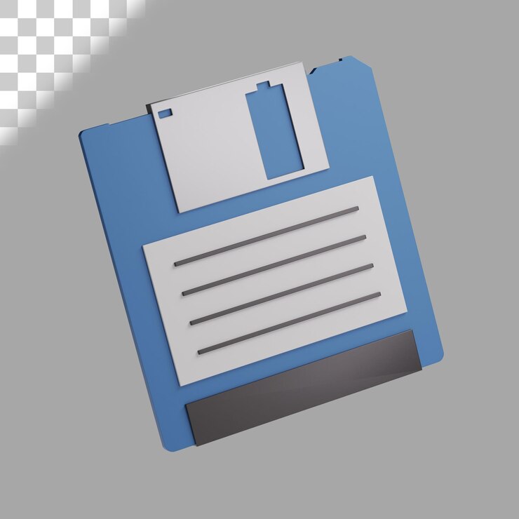 PSD floppy disk 3d illustration