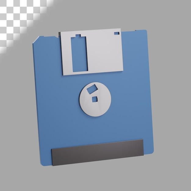 PSD illustrazione 3d del floppy disk