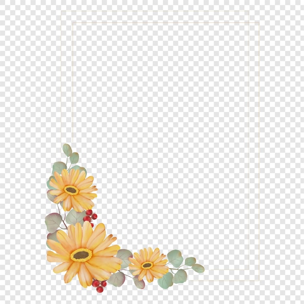 花, 秋, 秋, 花, 花輪, ∥で∥, 素朴な秋, 葉, フォトフレーム, コーナー, png clipart