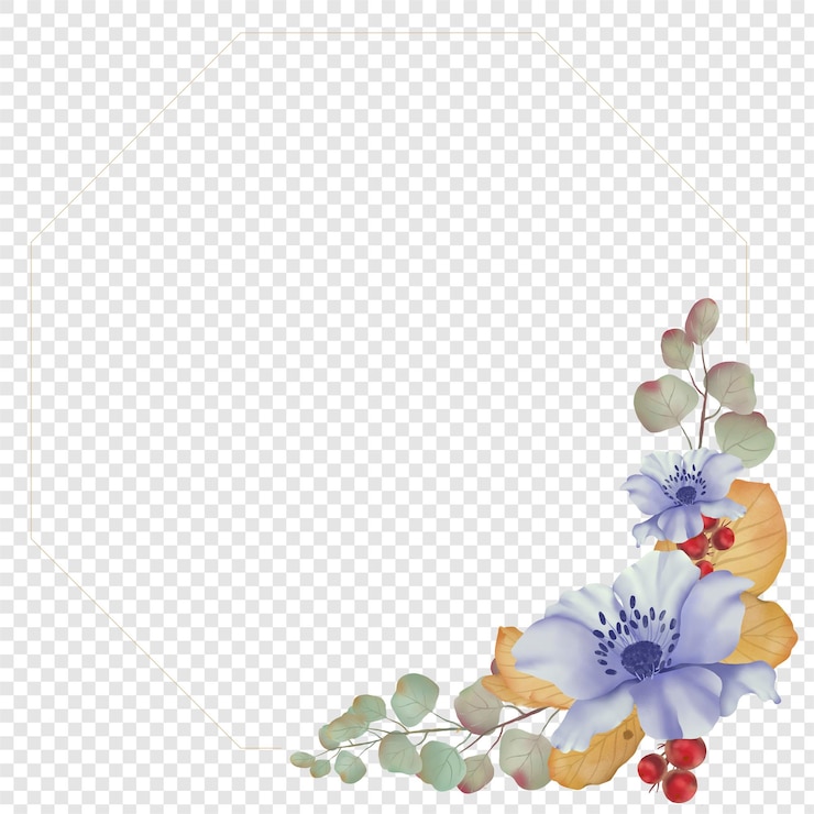 PSD 花, 秋, 秋, 花, 花輪, ∥で∥, 素朴な秋, 葉, フォトフレーム, コーナー, png clipart