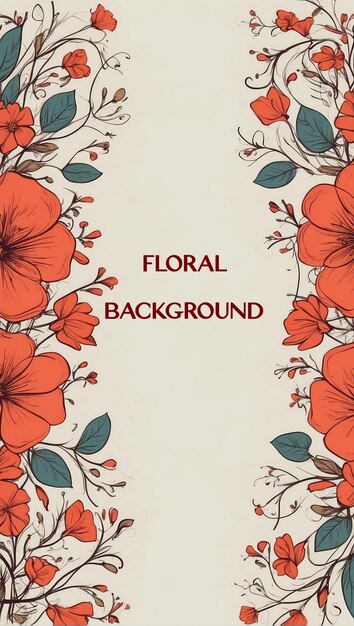 PSD floral background for spring