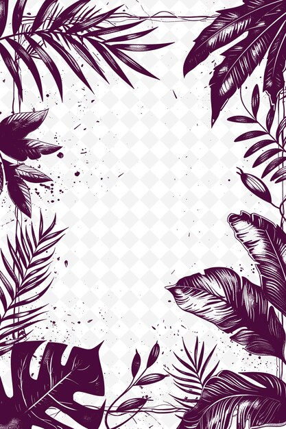 PSD a floral background with palm leaves and a place for text