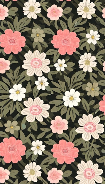 PSD floral camouflage pattern for a military uniform