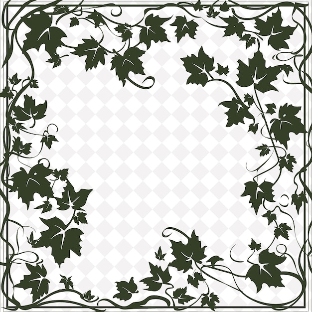 PSD a floral design with leaves and a place for a text