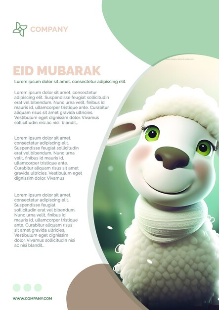 꽃 Eid Mubarak 포스터eid의 축제 정신으로 꽃이 피다