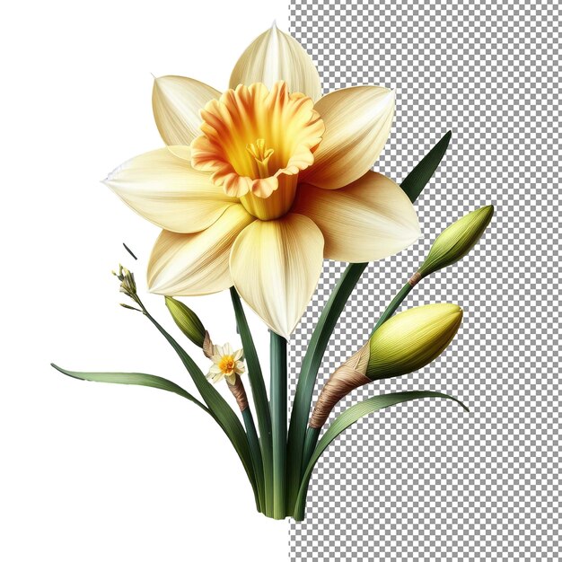 PSD floral elegance explore the beauty of isolated realistic flower photography