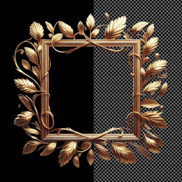 PSD floral elegance isolated laurel wreath flowers on png background