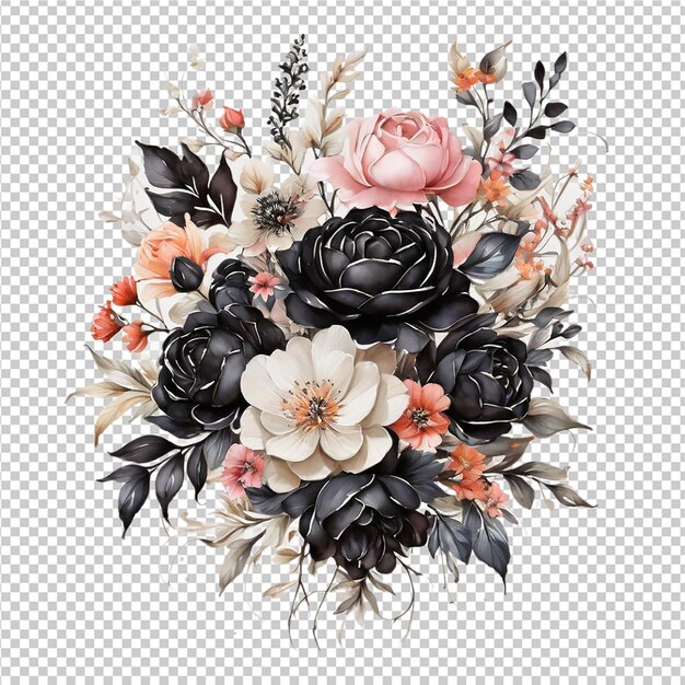 PSD floral flower bouquet design