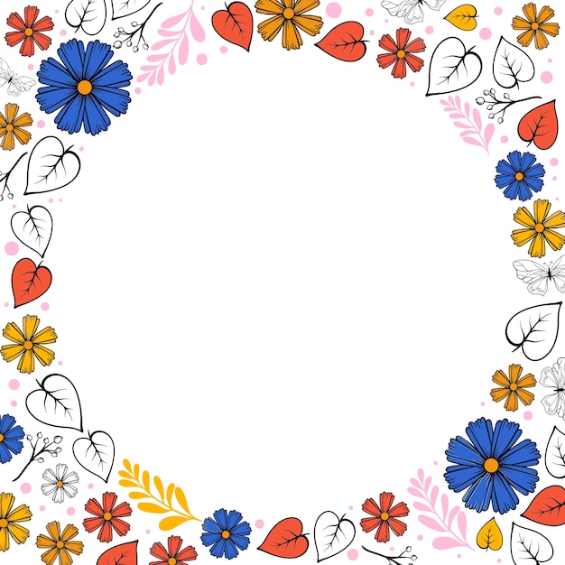 Floral frame