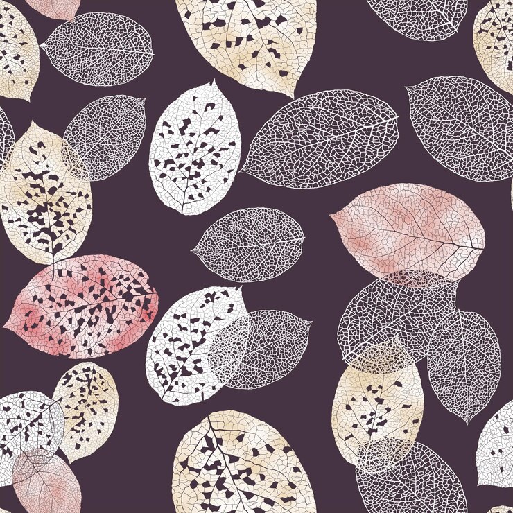 PSD floral leave pattern design artwork for multipurpose usages