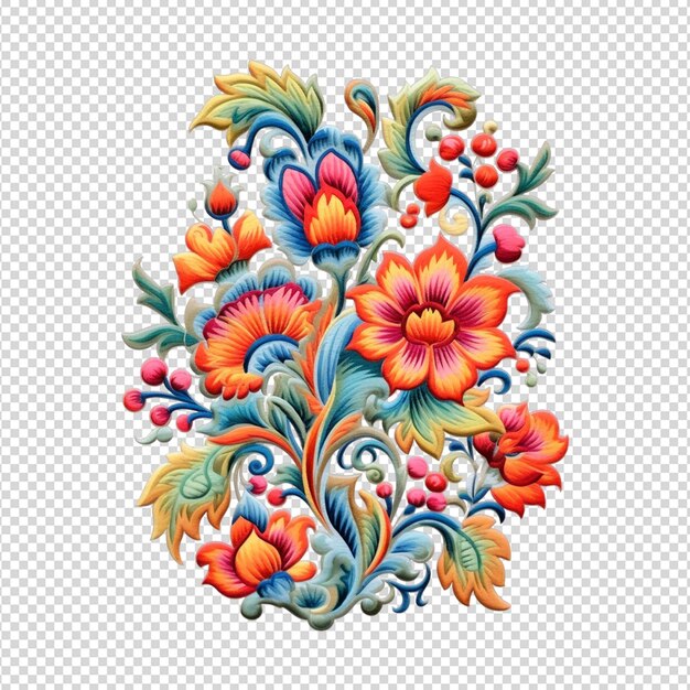 PSD a floral pattern with leaves and flowers