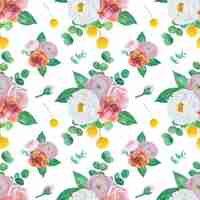 PSD floral seamless pattern