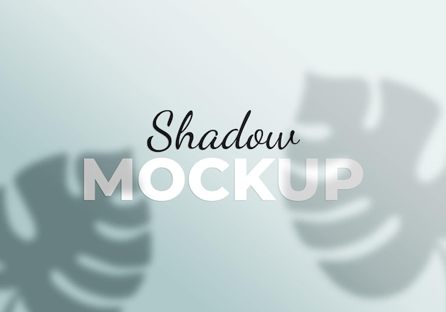 Floral shadow overlay mockup