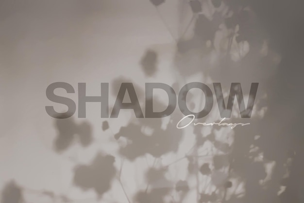 PSD floral shadow overlay for photo