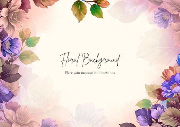 Floral Watercolor Background