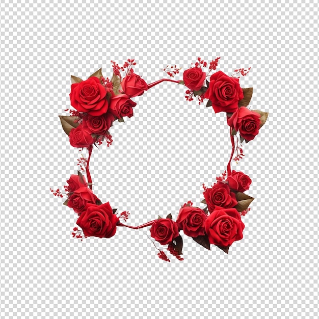 PSD floral wreath svg