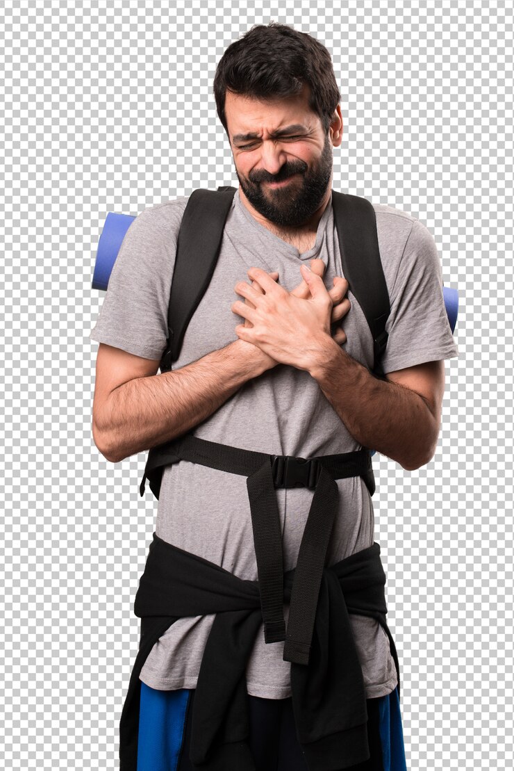 PSD flot backpacker med hjertesmerter