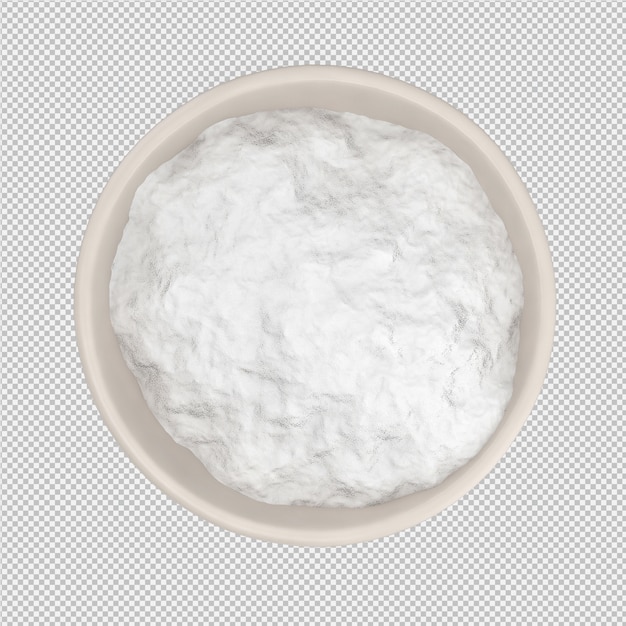 PSD flour 3d render