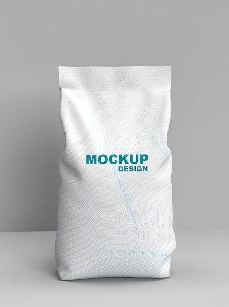 PSD flour packaging mockup