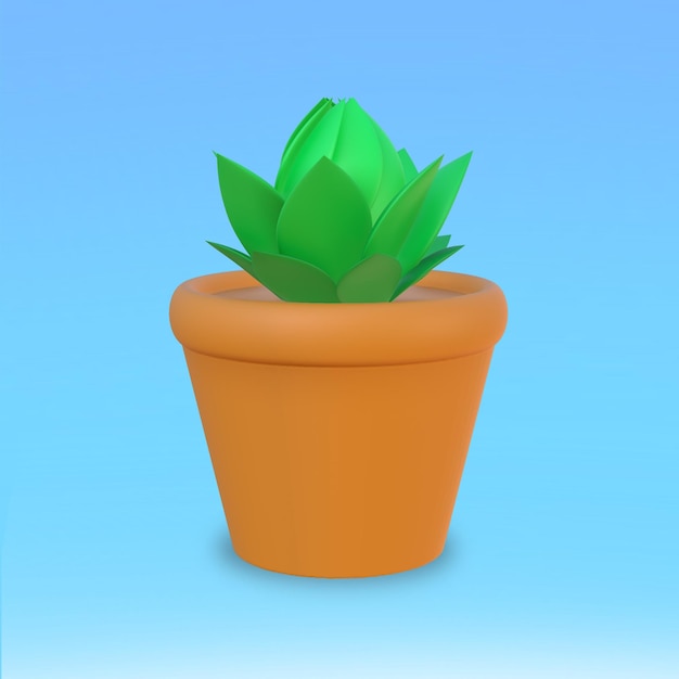 PSD flower 3d icon