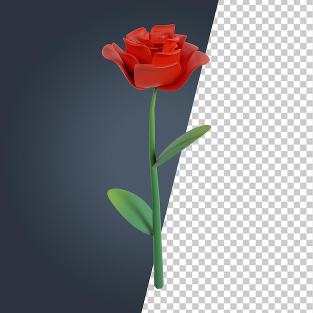 Flower 3d render clipart image