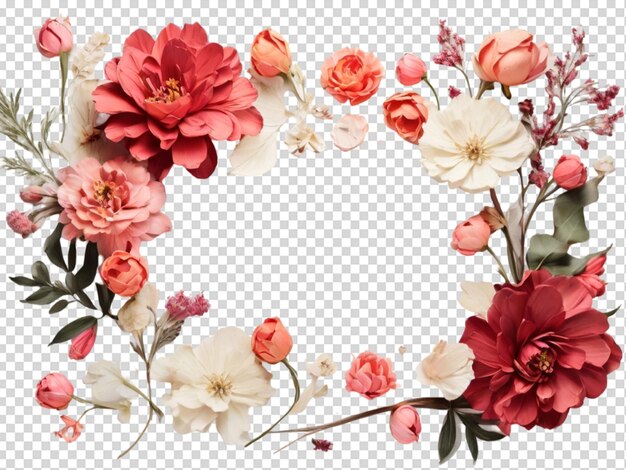 PSD flower arrangement or bouquet colorful spring png