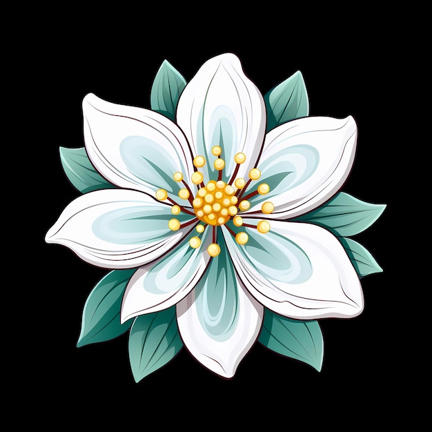 flower art illustrations for stickers tshirt design poster etc