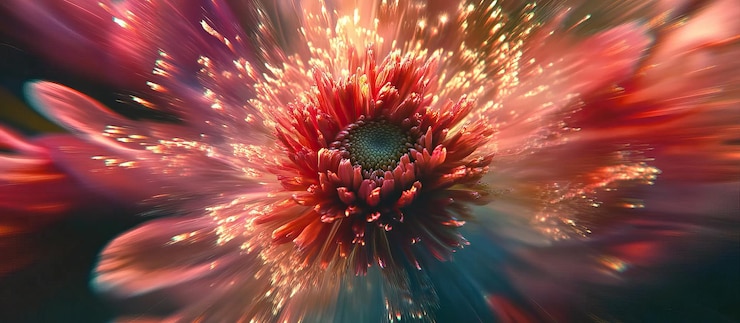 PSD flower bloom abstract