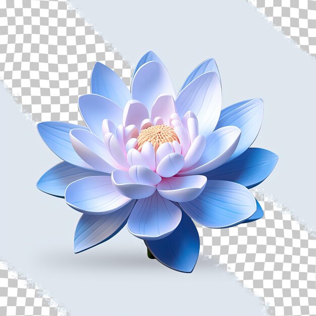 Flower of blue lotus or water lily