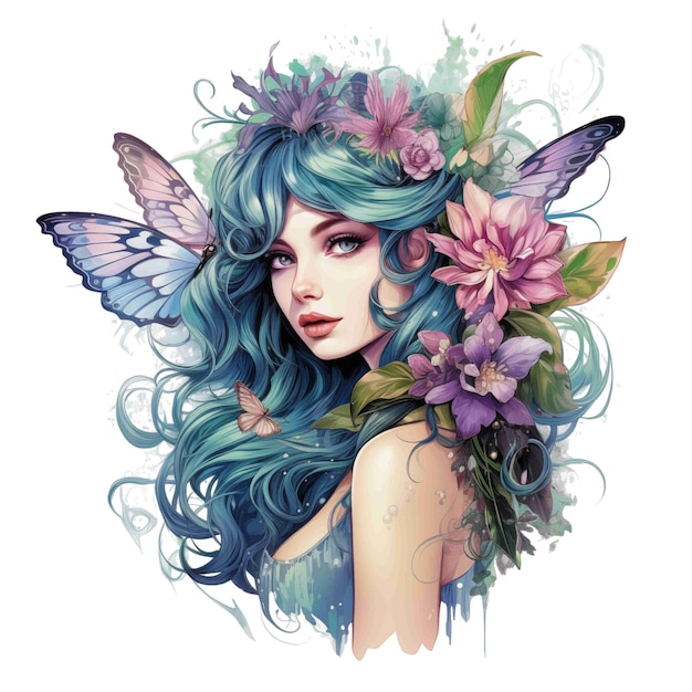 PSD flower fairy