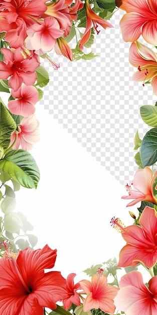 PSD flower frame for pictures