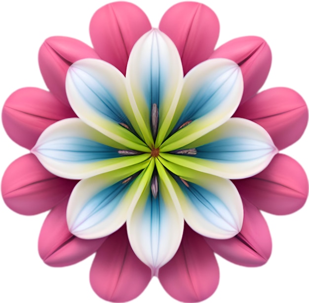 PSD flower icon closeup of a cute colorful flower icon