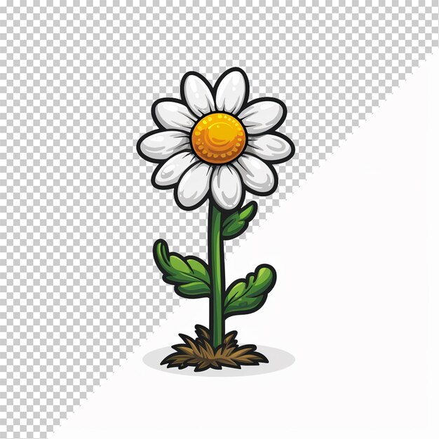 PSD flower isolated on transparent background