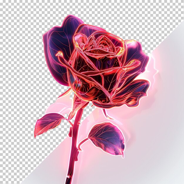 PSD flower isolated on transparent background