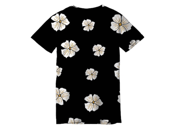 flower patterned tshirt