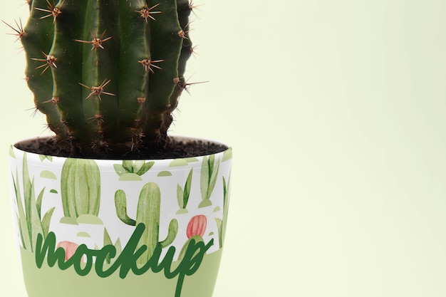 Flower pot mockup design