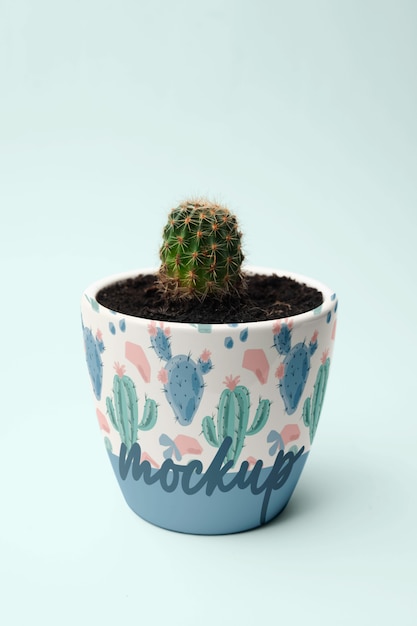 PSD flower pot mockup design