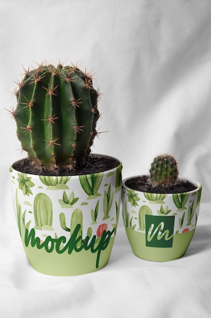 Flower pot mockup design