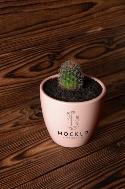 Mockup di vaso di fiori