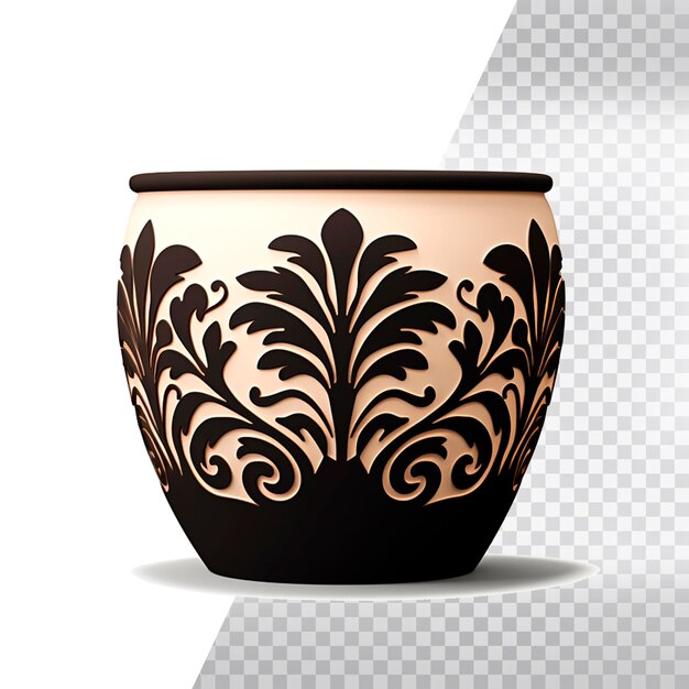 PSD flower pot or vase isolated