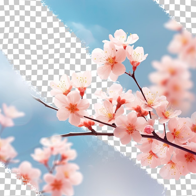 PSD flower that is peach colored transparent background