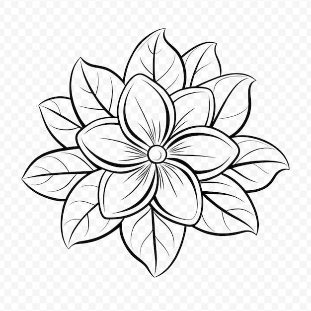 flower on a transparent background free vector