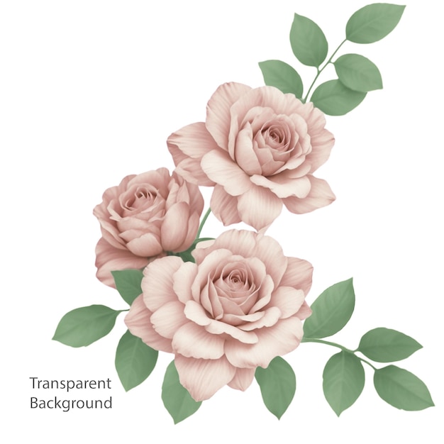 PSD flower transparent background