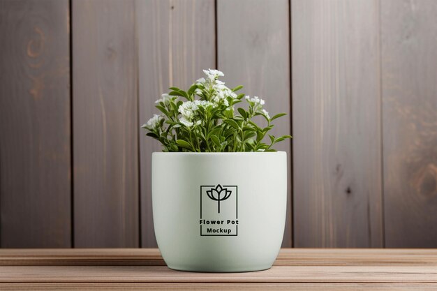 PSD flower vase mockup