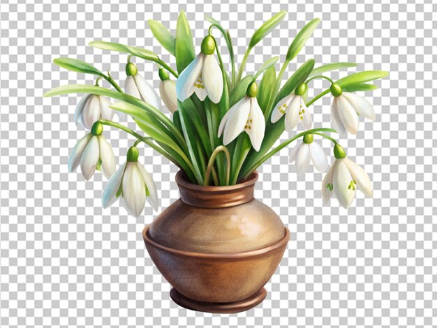 PSD flower in vase