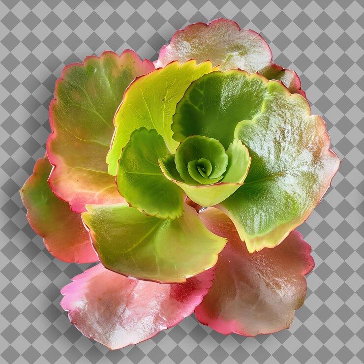 PSD 一朵有綠葉的花