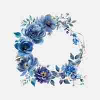 PSD flower wreath png