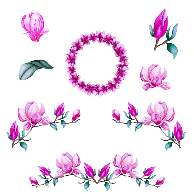 flower wreath psd